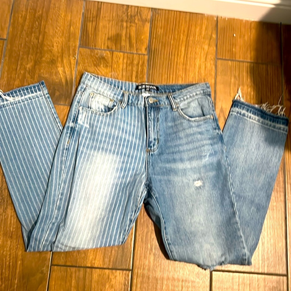 Womens Blue Revival jeans